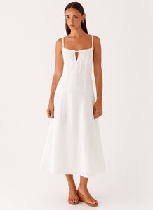 Joyful Midi Dress - White