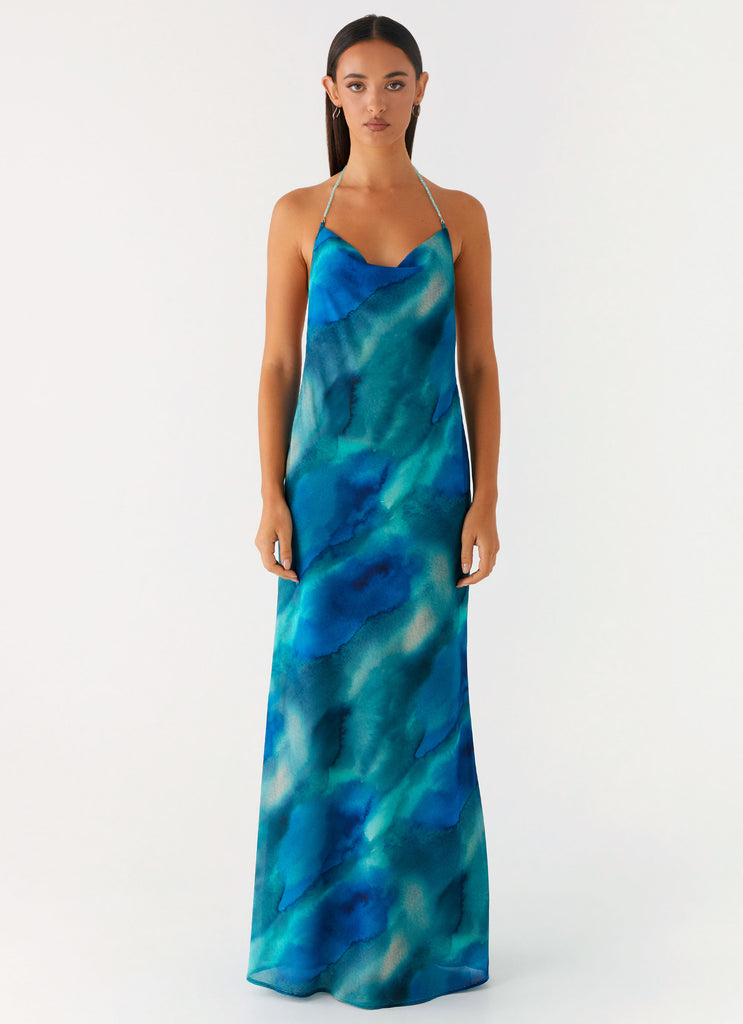 Journey Maxi Dress - Blue Tie Dye