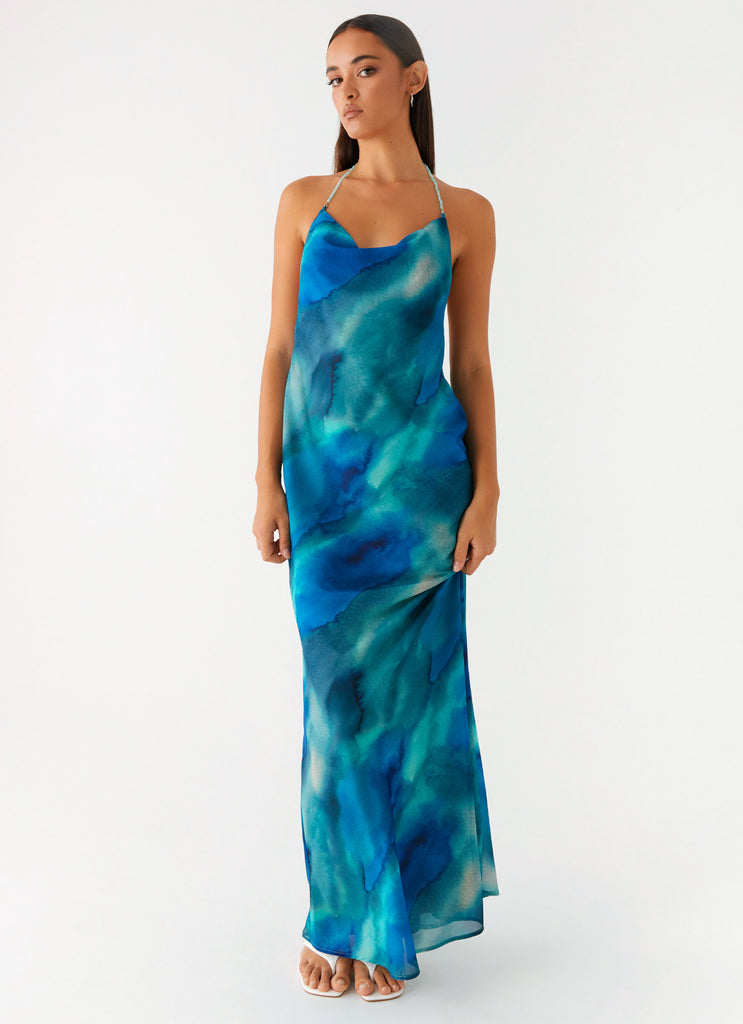 Journey Maxi Dress - Blue Tie Dye Peppermayo US Journey Maxi Dress - Blue Tie Dye Peppermayo US