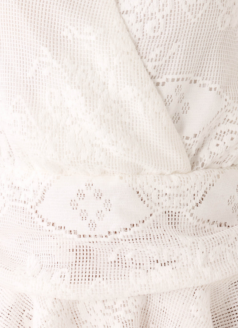 Jovanna Lace Mini Dress - White