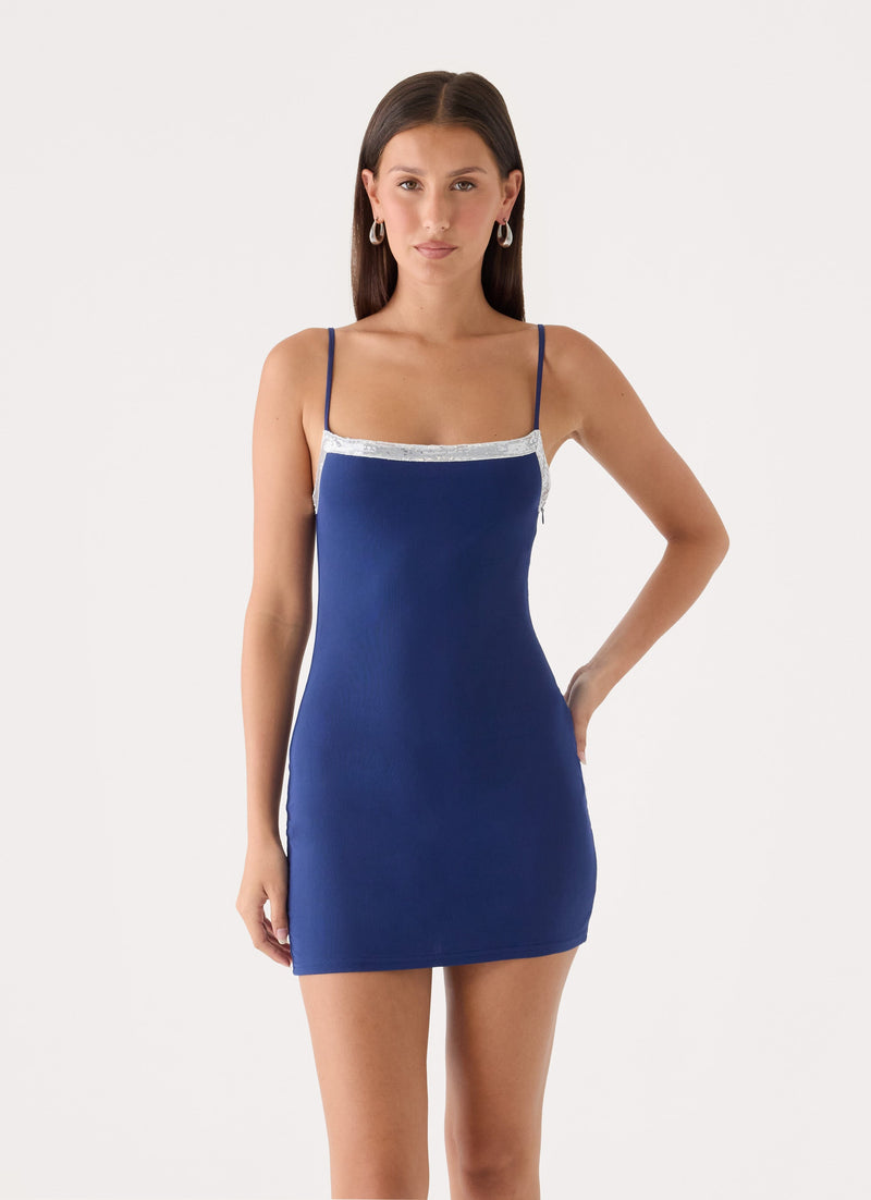 Julea Mini Dress - Rich Blue