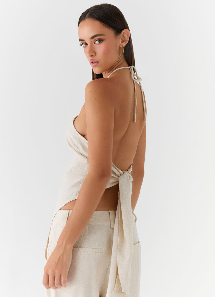 Julissa Halter Top - Oat