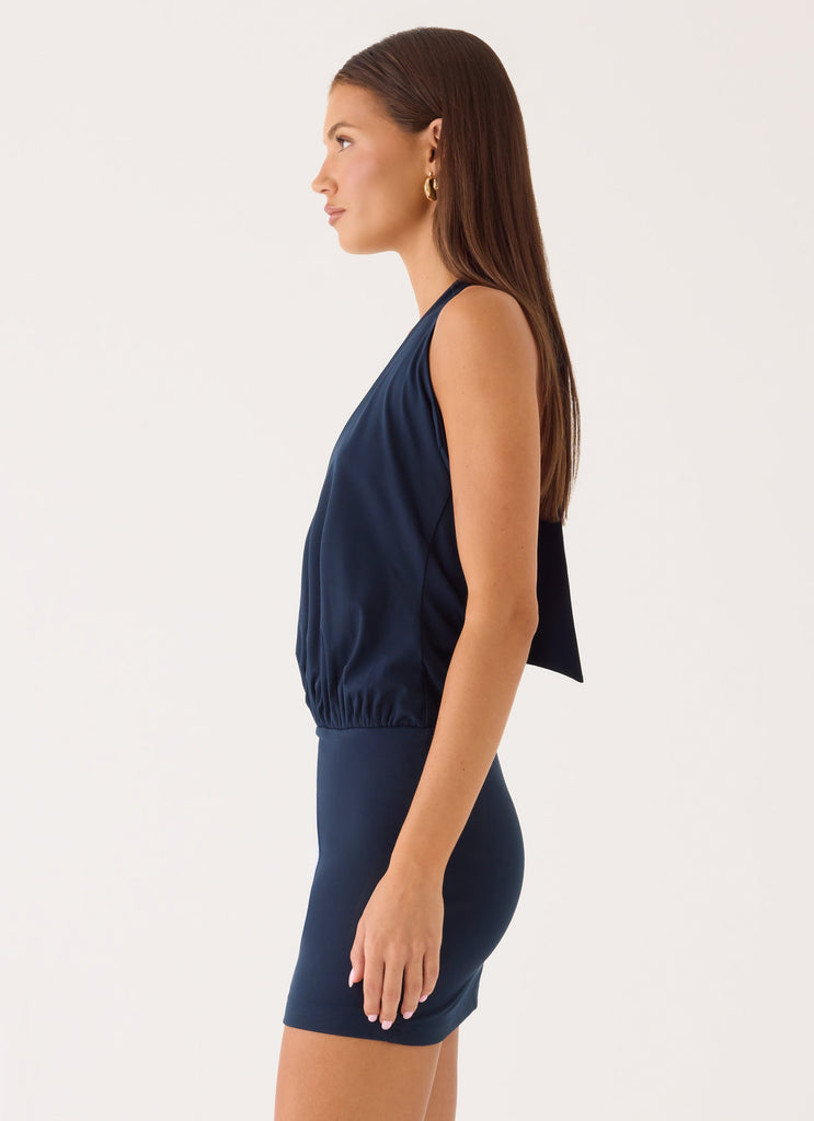 iva mini dress midnight mirage Just Thinking Mini Dress