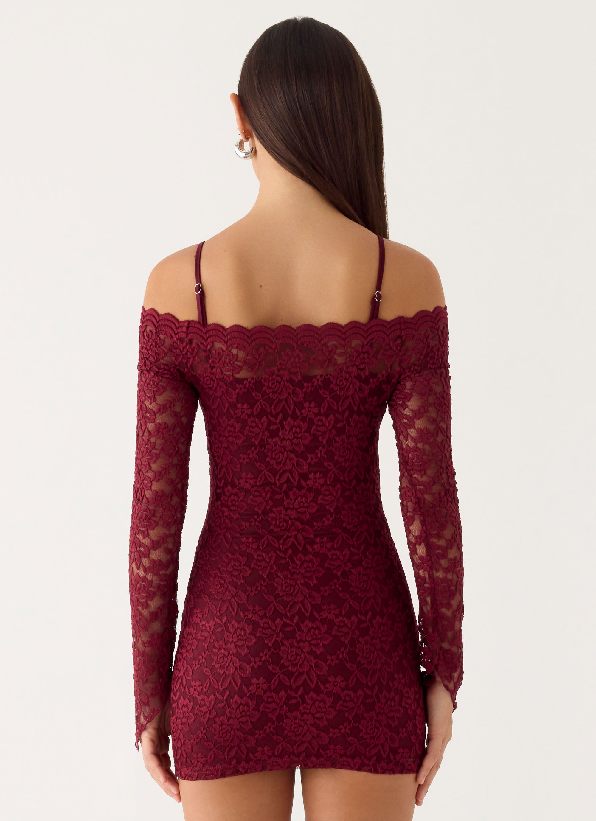 just me lace mini dress Jeannette Panelled Lace Mini Dress / Black | MESHKI