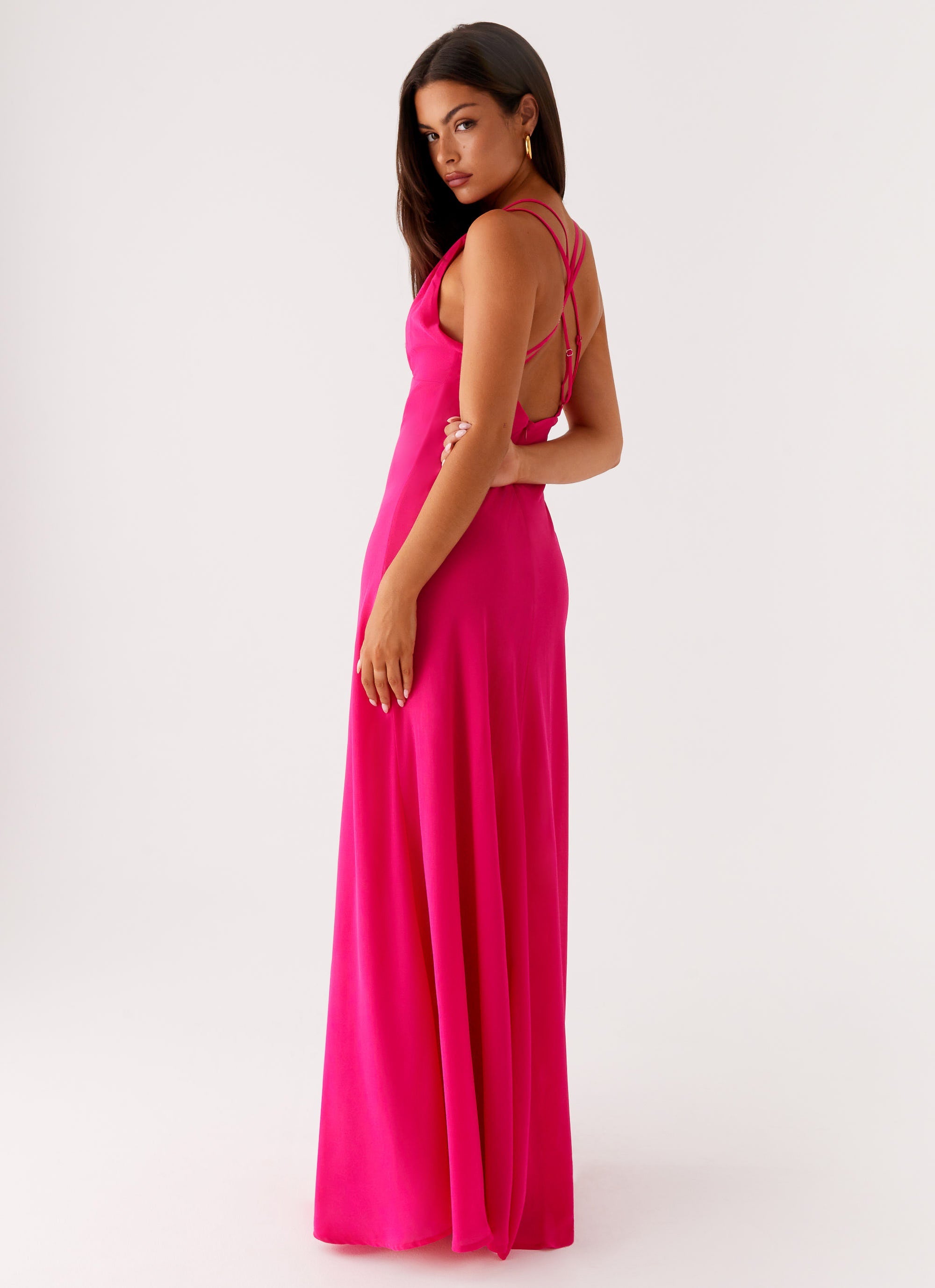 Kacia Maxi Dress - Fuchsia Peppermayo US Kacia Maxi Dress - Fuchsia Peppermayo US