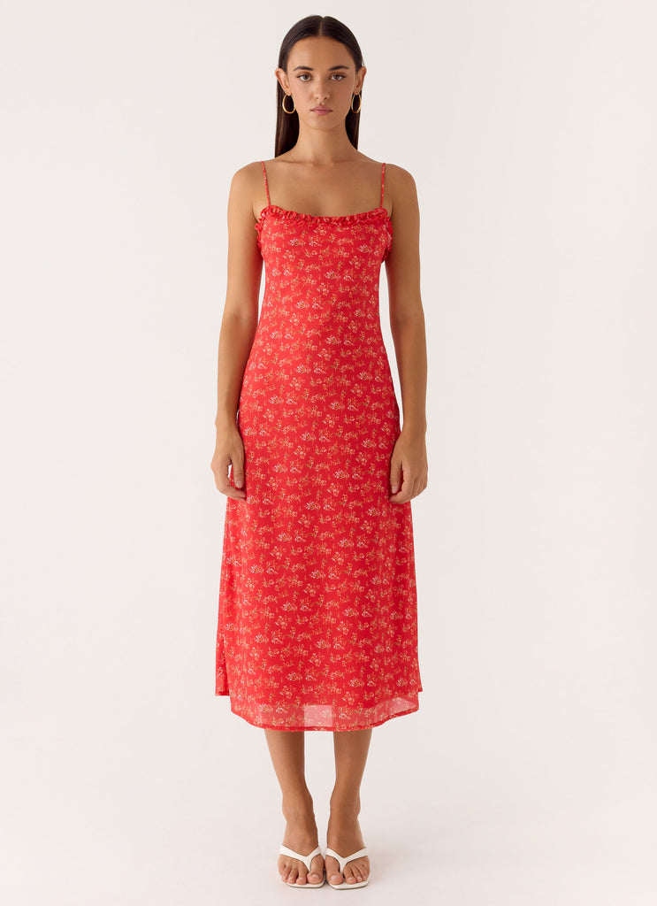 lovers and friends kahlo midi dress Lovers and Friends Lovers + Friends Kahlo Midi Sleeveless Dress in Tan Size M