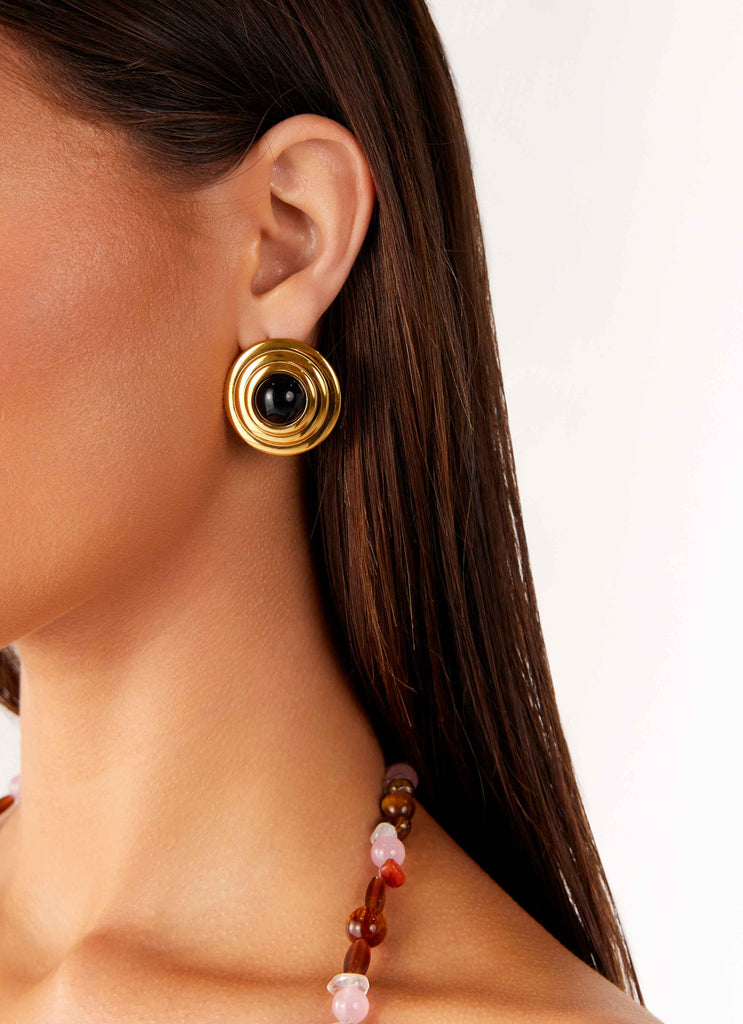 Kalia Earrings - Black