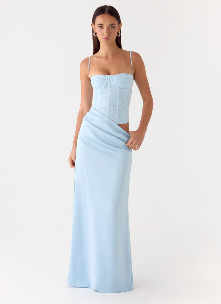 Kalila Corset Maxi Dress - Blue Blue / US 16 Kalila Corset Maxi Dress - Blue Blue / US 16