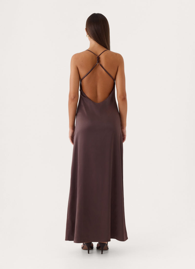 Kallie Maxi Dress - Chocolate