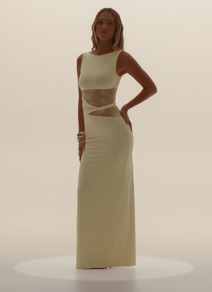 Karma Maxi Dress - Yellow Yellow / US 14 Karma Maxi Dress - Yellow Yellow / US 14