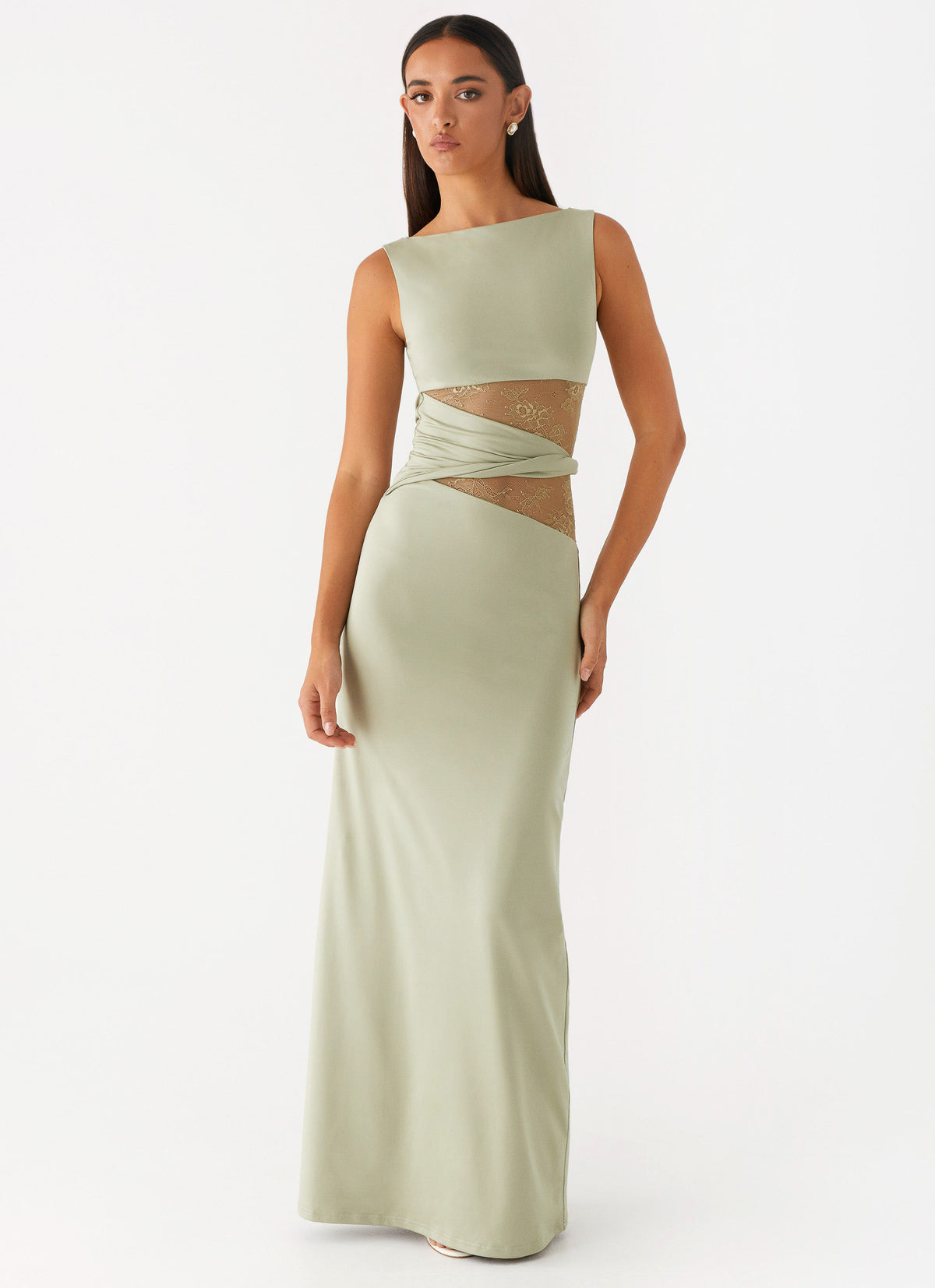 peppermayo karma maxi dress - Sage flower girl dress emerald green this silhouette is artfully Size:M (6 US) Qolati Dresses for Women