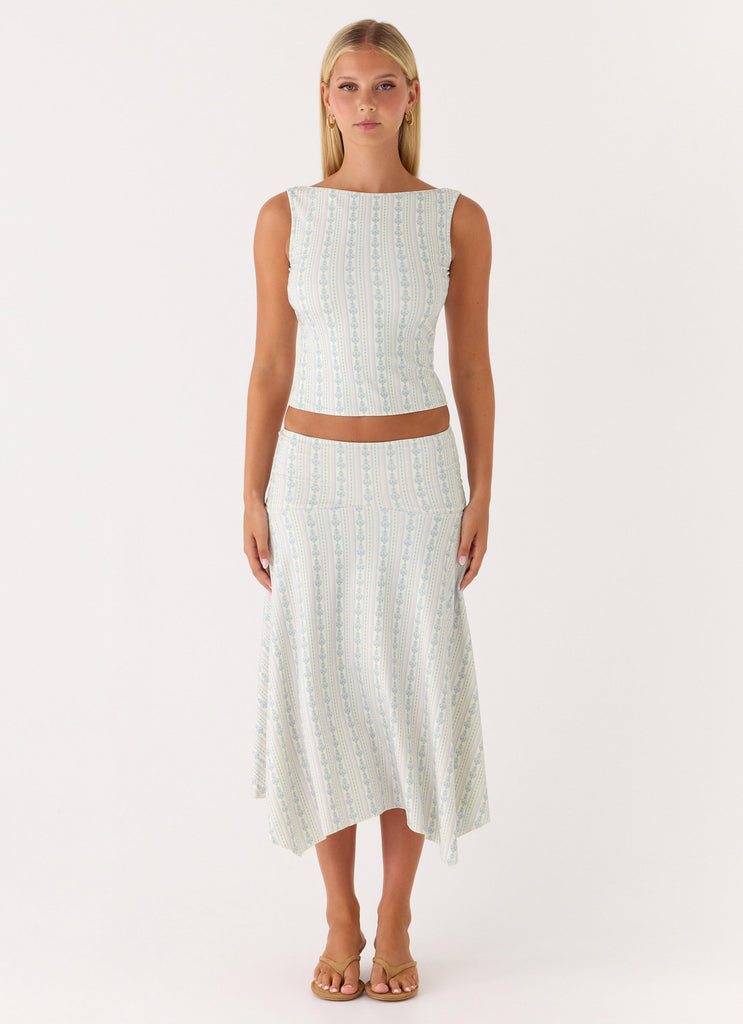 Katta Midi Skirt - Vintage Stripe