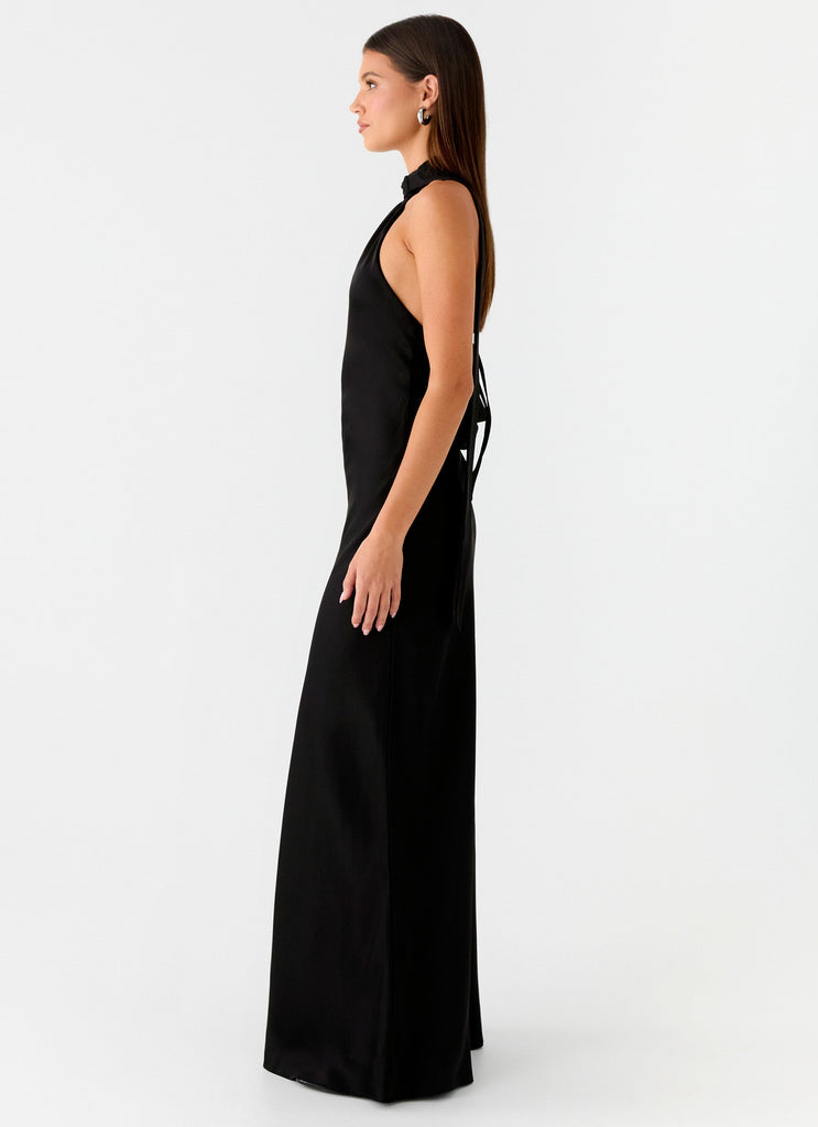 Keena Scarf Maxi Dress - Black Peppermayo US Keena Scarf Maxi Dress - Black Peppermayo US