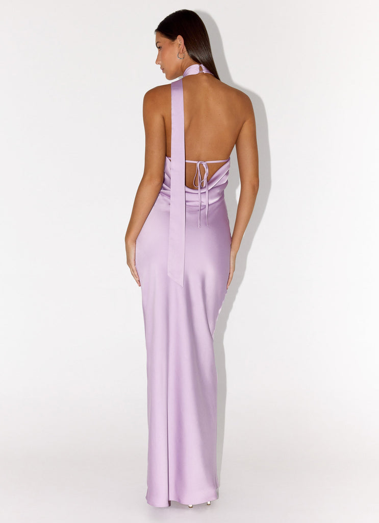 Keena Scarf Maxi Dress - Lavender Lavender / US 18 Keena Scarf Maxi Dress - Lavender Lavender / US 18