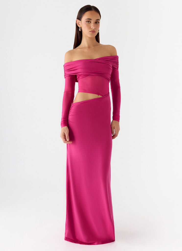 Kerli Maxi Dress - Fuchsia Peppermayo US Kerli Maxi Dress - Fuchsia Peppermayo US