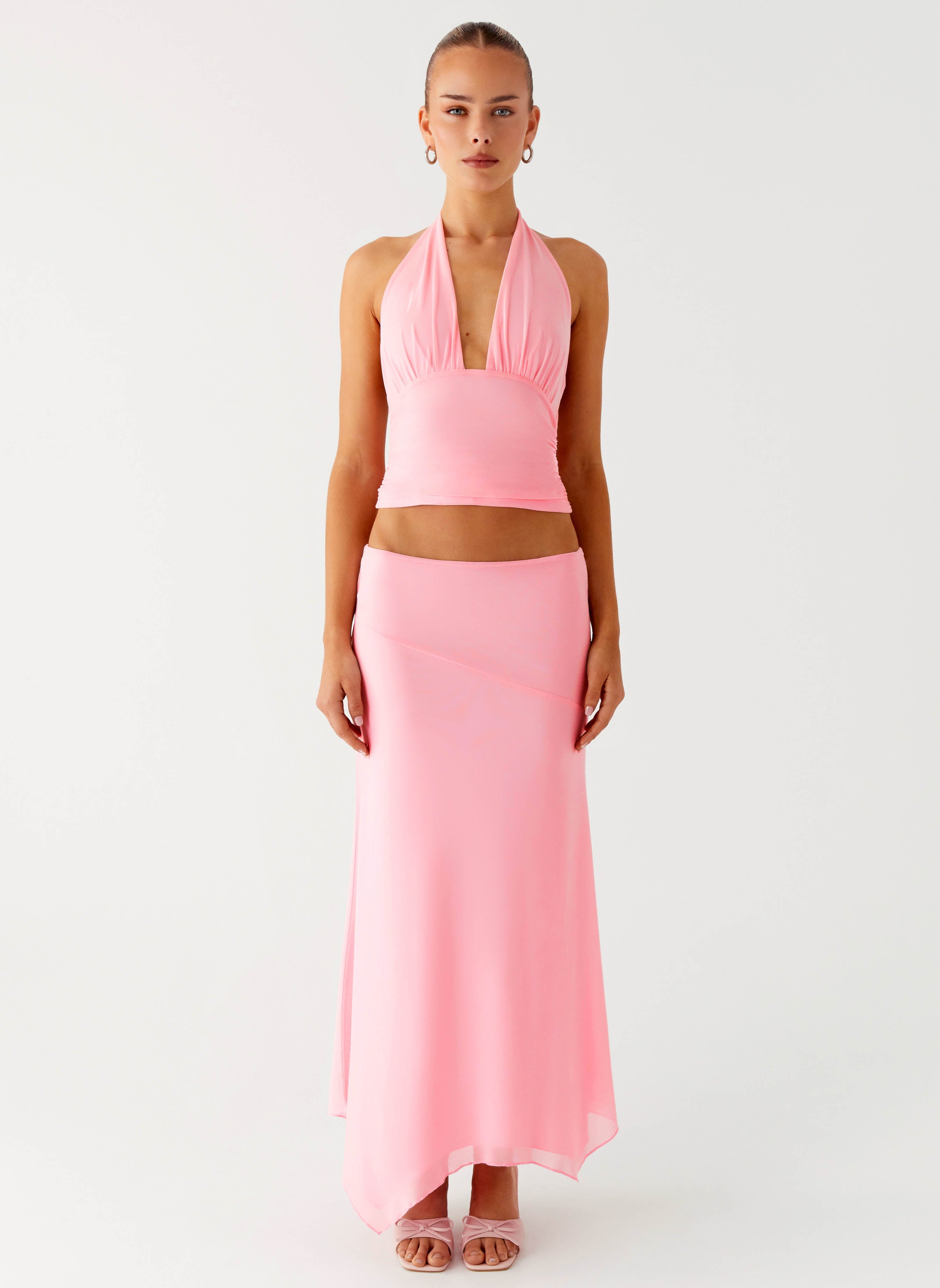 Kerrie Halter Top - Baby Pink – Peppermayo US