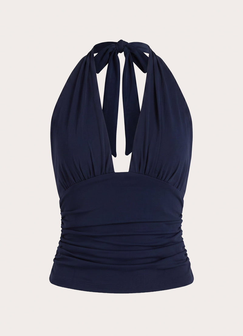 Kerrie Halter Top - Dark Navy