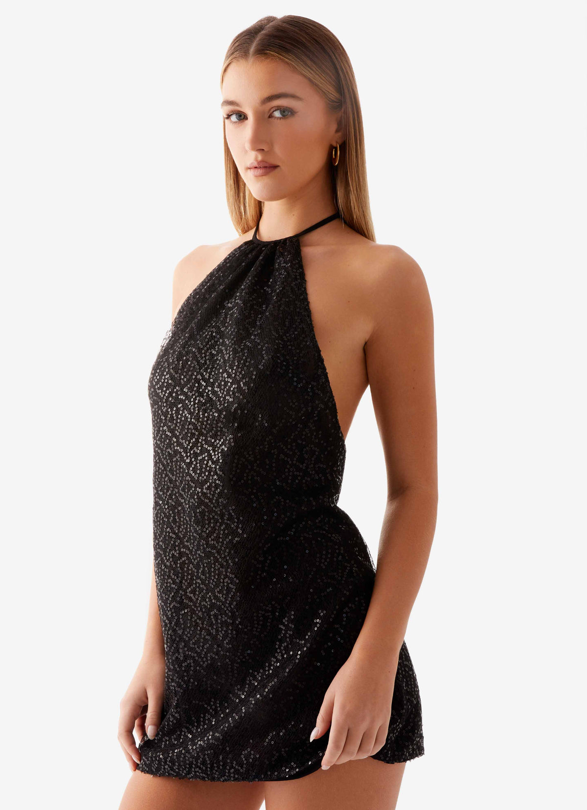 peppermayo sequin dress Mini Dresses skimming silhouette Peppermayo Sequin Beach Dress |