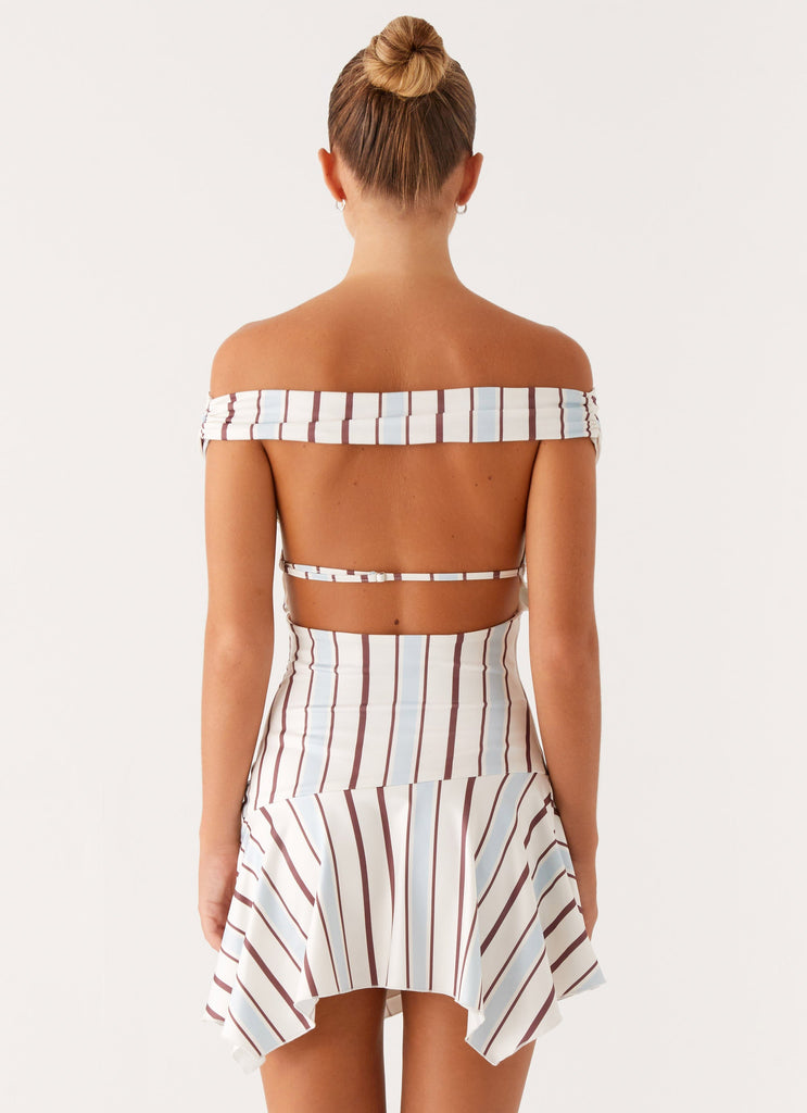 Kirby Mini Dress - Blue Stripe