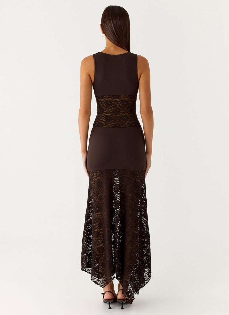 Koka Lace Maxi Dress - Cool Chocolate Peppermayo US Koka Lace Maxi Dress - Cool Chocolate Peppermayo US