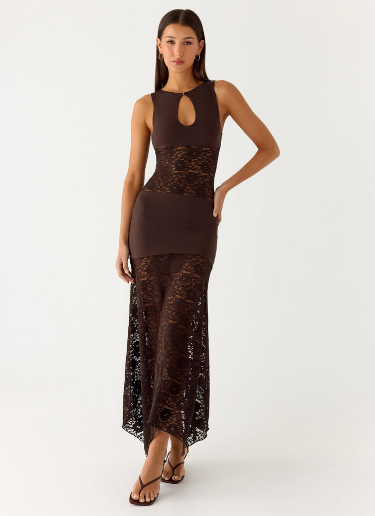 Koka Lace Maxi Dress - Cool Chocolate Cool Chocolate / US 8 Koka Lace Maxi Dress - Cool Chocolate Cool Chocolate / US 8