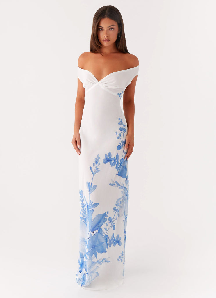 Krissa Maxi Dress - Blue Floral Peppermayo US Krissa Maxi Dress - Blue Floral Peppermayo US
