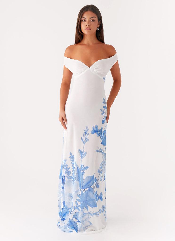 Krissa Maxi Dress - Blue Floral Peppermayo US Krissa Maxi Dress - Blue Floral Peppermayo US