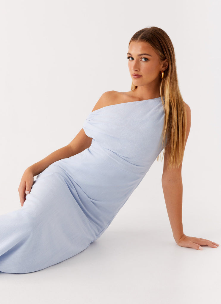Lady Love Linen Maxi Dress - Blue Peppermayo US Lady Love Linen Maxi Dress - Blue Peppermayo US