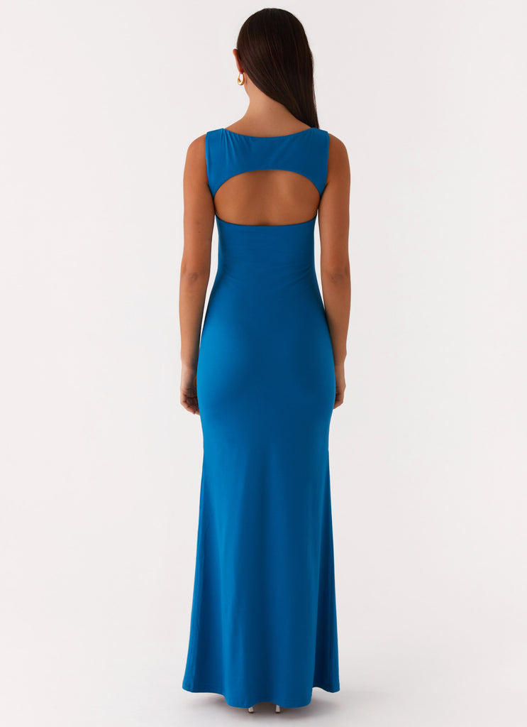 Lagoon Cut Out Maxi Dress - Royal Blue Peppermayo US Lagoon Cut Out Maxi Dress - Royal Blue Peppermayo US