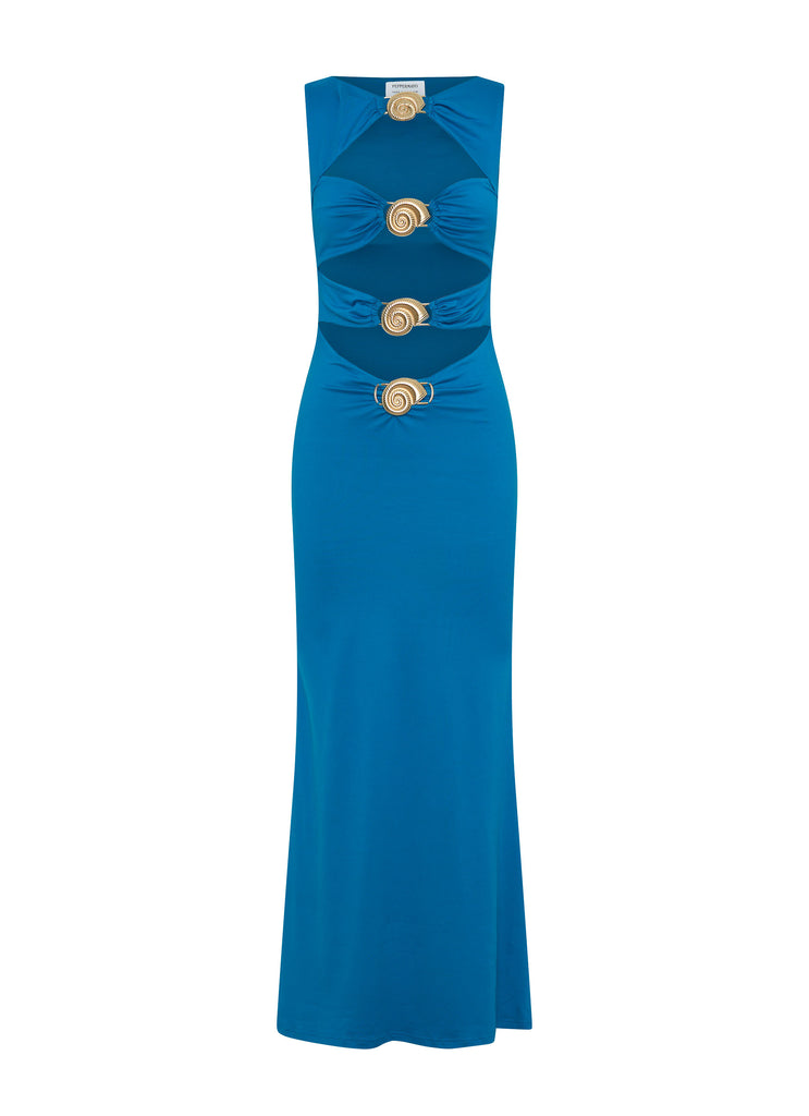 Lagoon Cut Out Maxi Dress - Royal Blue Peppermayo US Lagoon Cut Out Maxi Dress - Royal Blue Peppermayo US