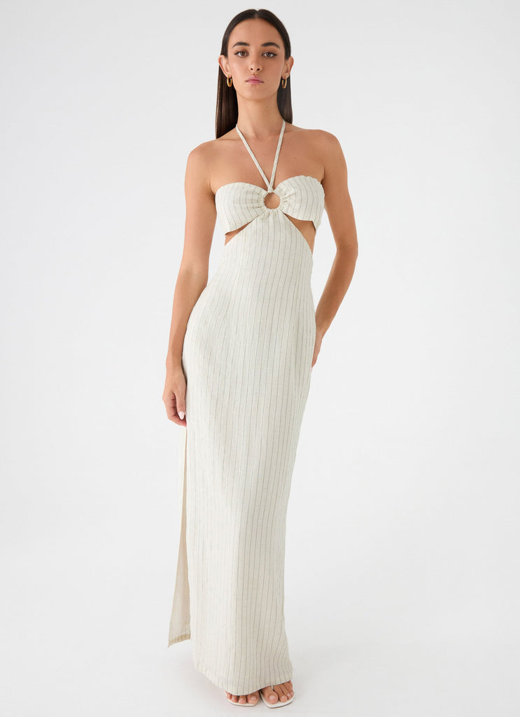 Laid Bare Maxi Dress - Desert Stripe Laid Bare Maxi Dress - Desert Stripe