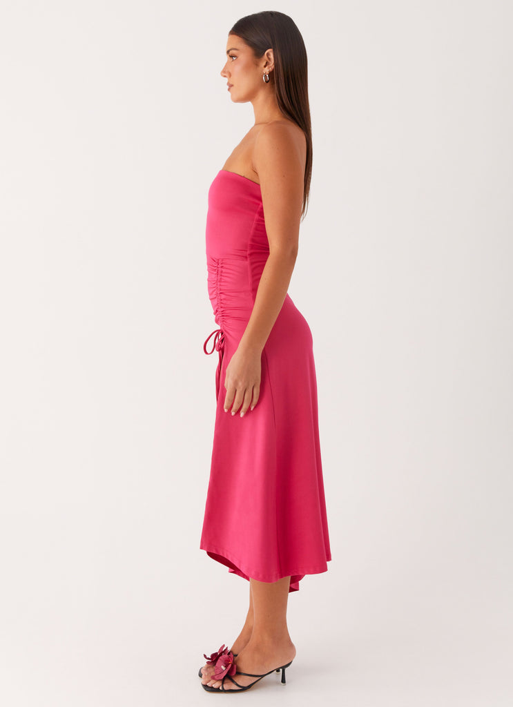 Laoise Midi Dress - Hot Pink Peppermayo US Laoise Midi Dress - Hot Pink Peppermayo US