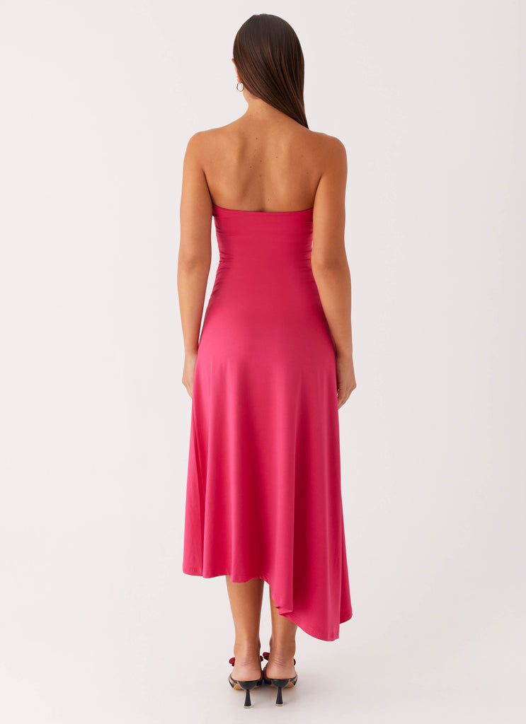 Laoise Midi Dress - Hot Pink Peppermayo US Laoise Midi Dress - Hot Pink Peppermayo US