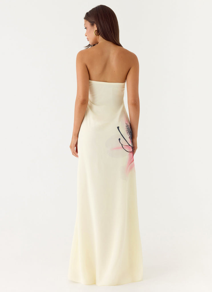 Lariettea Strapless Maxi Dress - Velvet Bloom