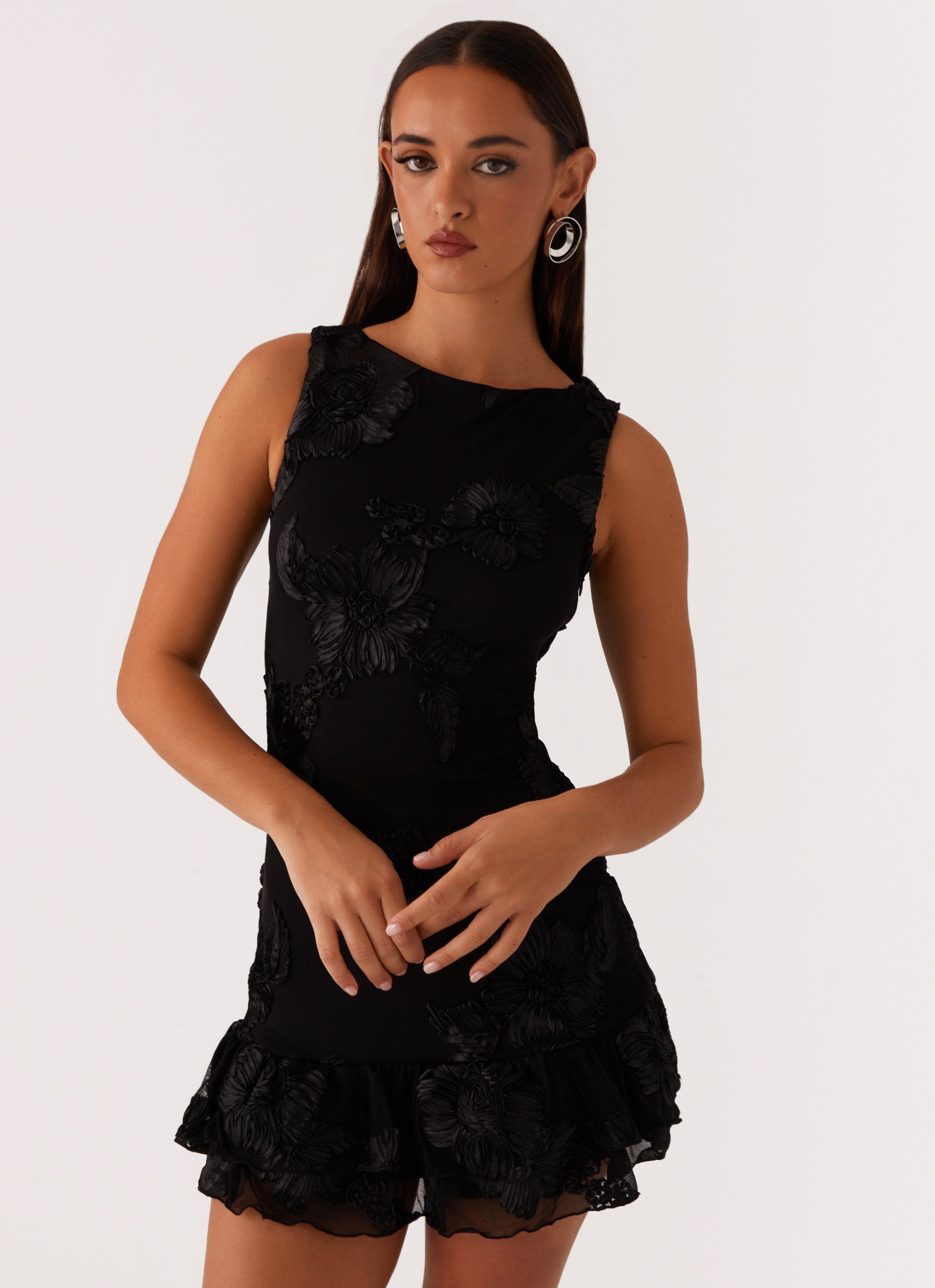 Last Dance High Neck Mini Dress - Black Peppermayo US Last Dance High Neck Mini Dress - Black Peppermayo US