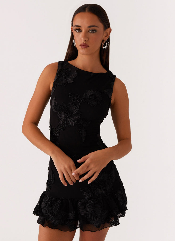 Last Dance High Neck Mini Dress - Black Peppermayo US Last Dance High Neck Mini Dress - Black Peppermayo US