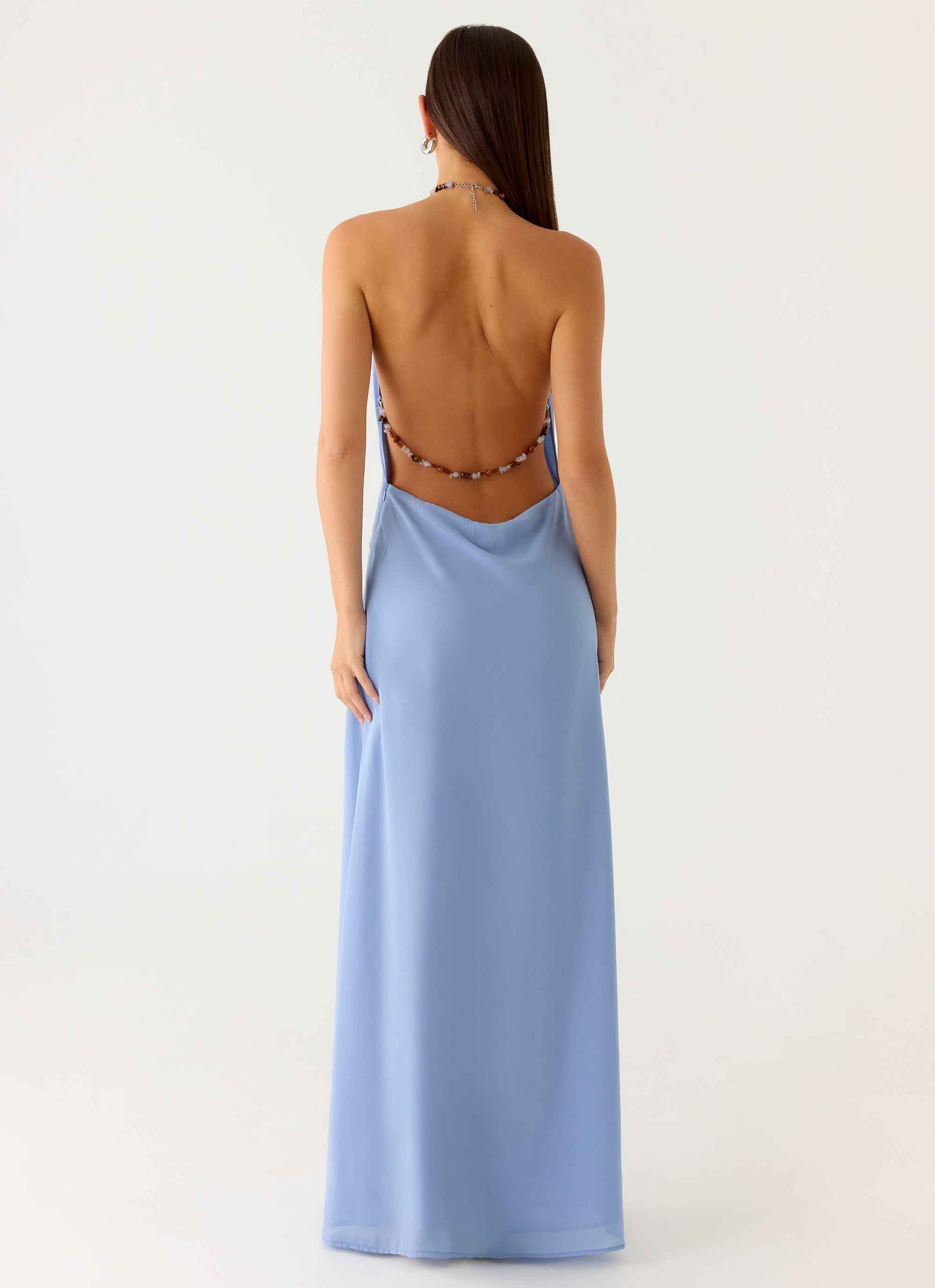 Le Soleil Halter Maxi Dress - Periwinkle Peppermayo US Le Soleil Halter Maxi Dress - Periwinkle Peppermayo US