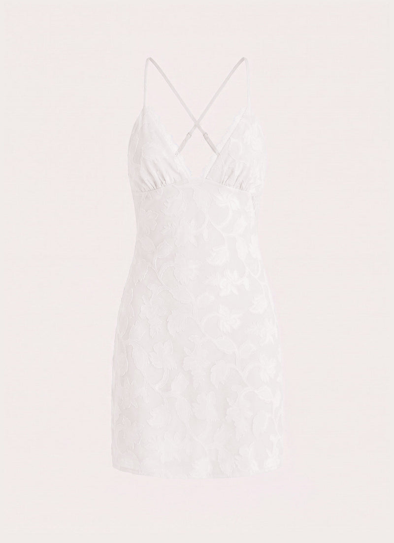 Leeana  Mini Dress - White