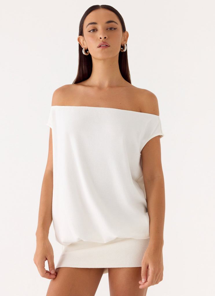 Leighken Knit Mini Dress - White White / US 6 Leighken Knit Mini Dress - White White / US 6