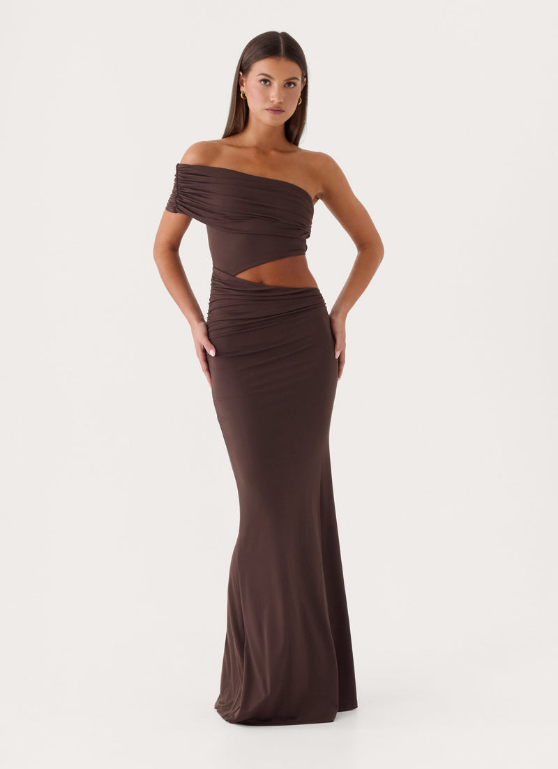 Lennen Maxi Dress - Chocolate