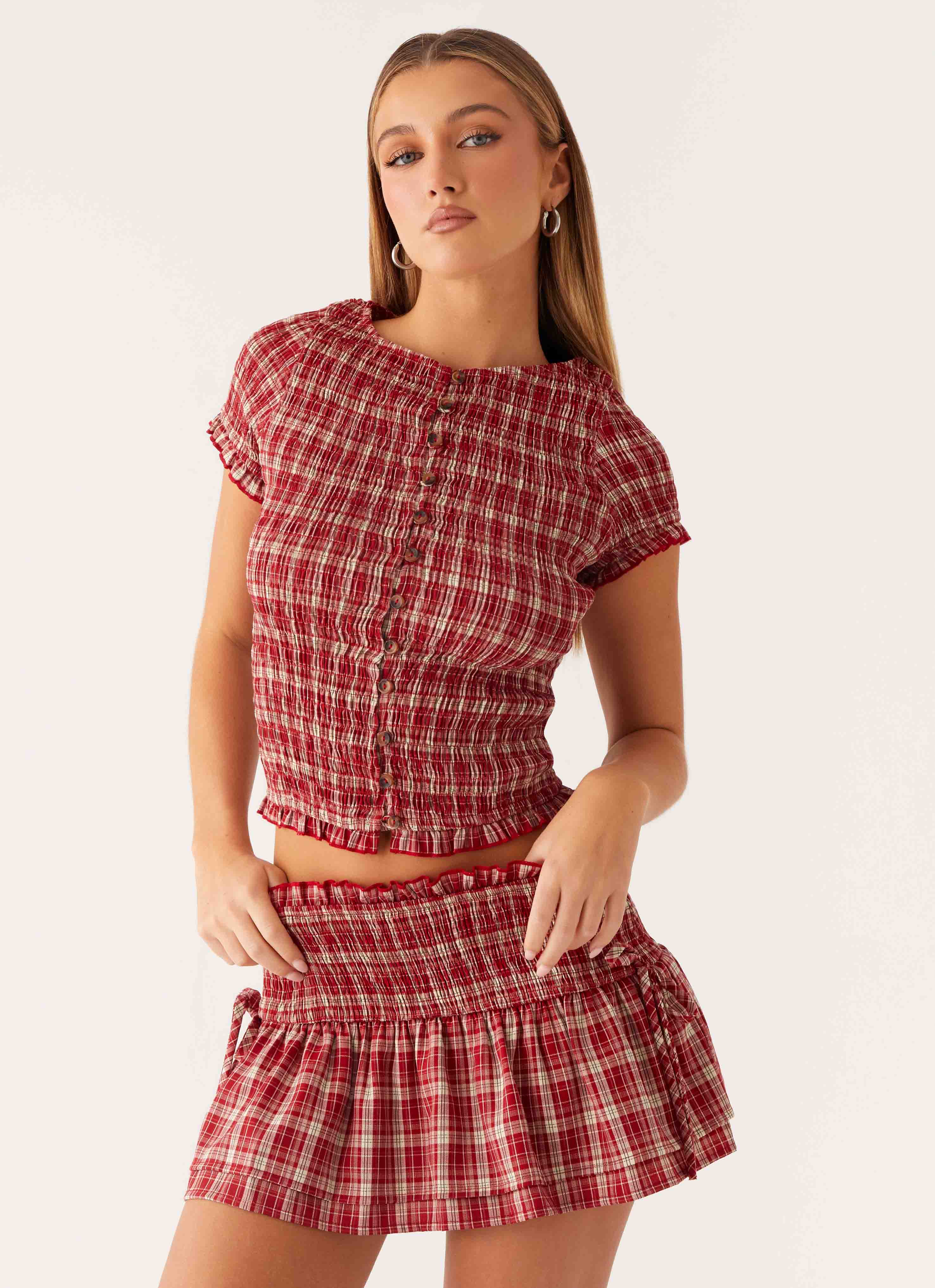 andmary ♡ Monica check mini skirt Msize ANDMARY】Monica check mini skirt