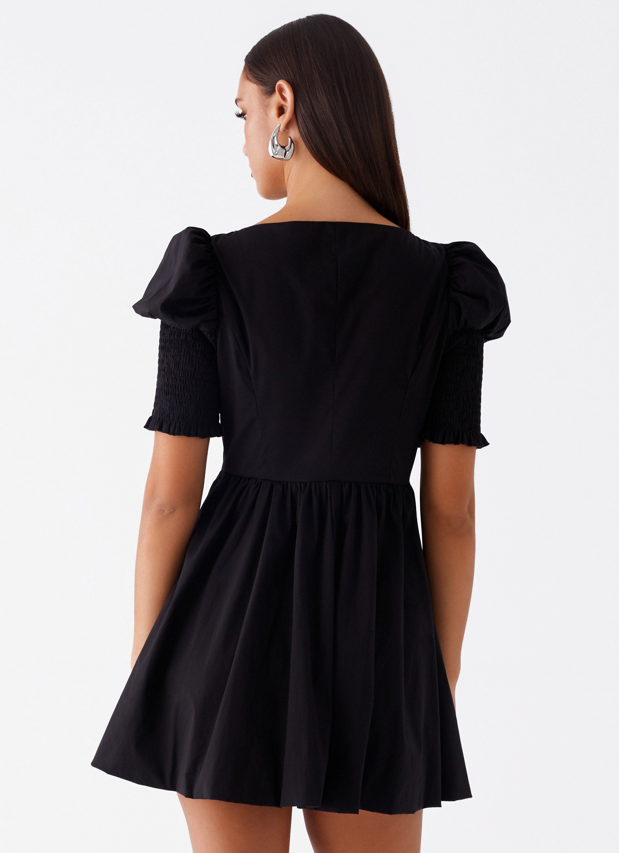Leonie Tie Front Mini Dress - Black Peppermayo US Leonie Tie Front Mini Dress - Black Peppermayo US