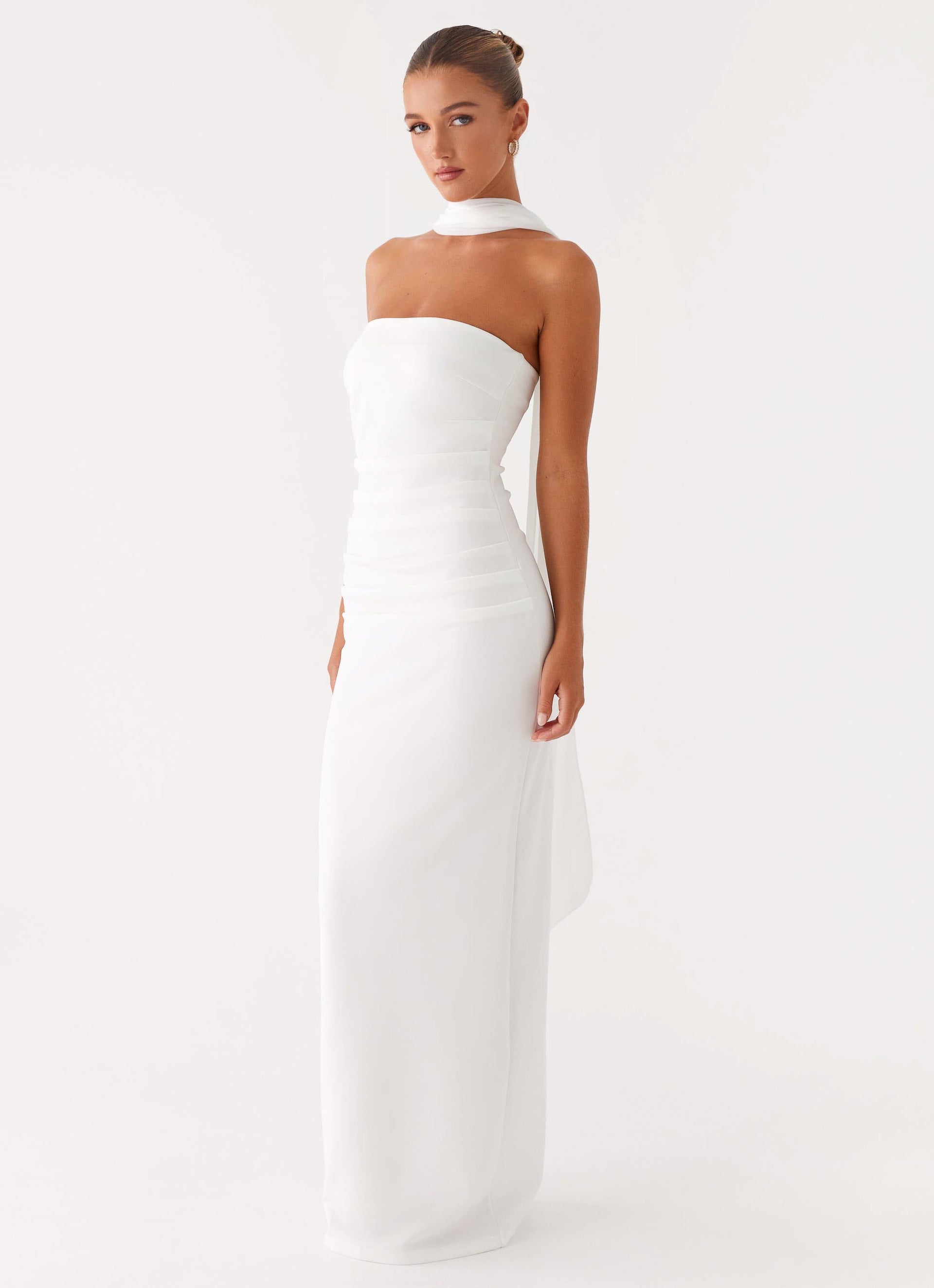 White Sorority Dress | Libra Maxi Dress