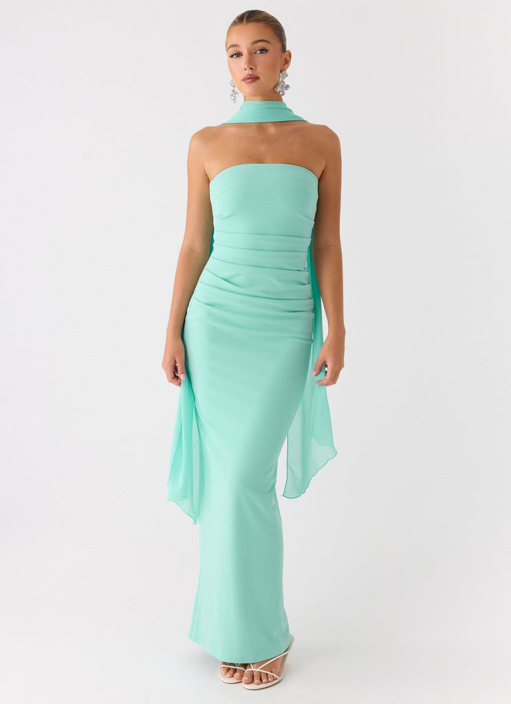 pastel aqua dress Pastel Print Marilyn Halter Dress - Lavender Aqua Two-toned Vintage Fabric
