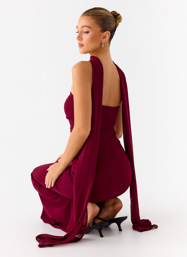 Libra Maxi Dress - Dark Cherry Dark Cherry / US 6 Libra Maxi Dress - Dark Cherry Dark Cherry / US 6
