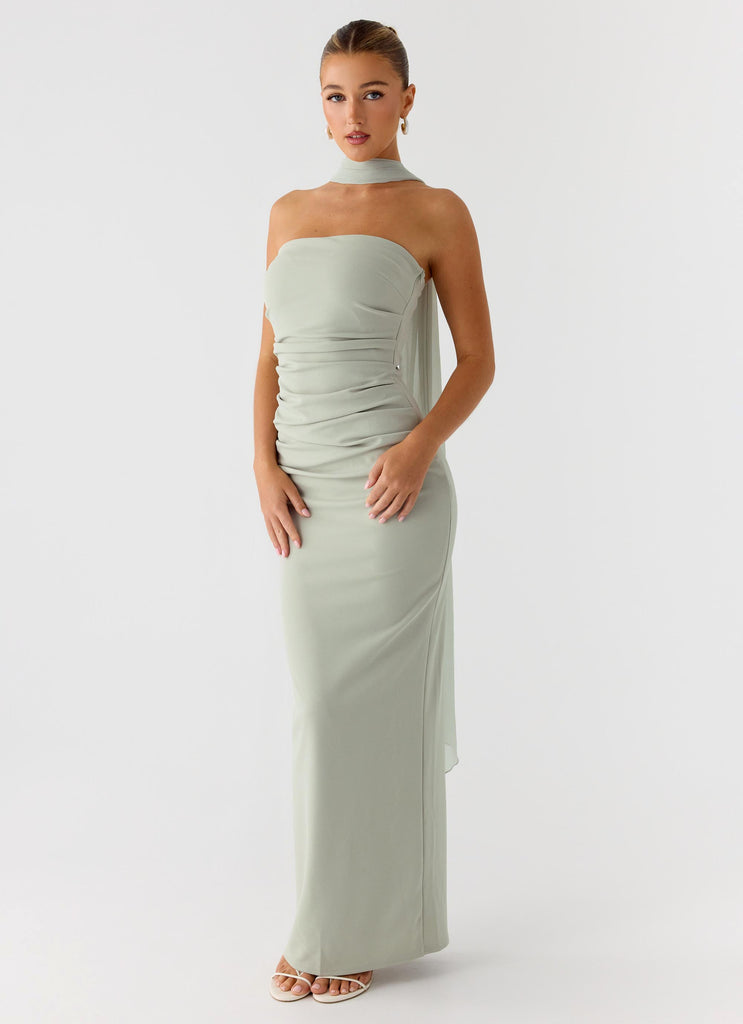 Libra Maxi Dress - Pastel Sage
