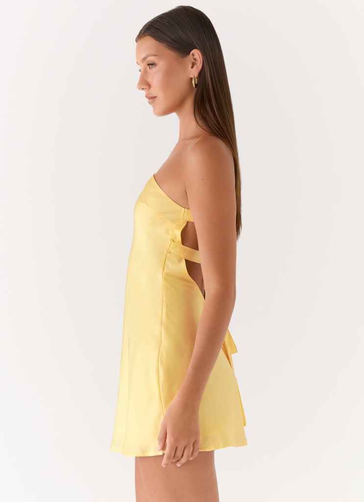 Lights Out Mini Dress - Yellow Yellow / US 6 Lights Out Mini Dress - Yellow Yellow / US 6