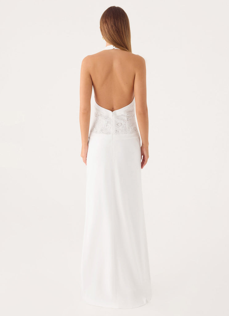 Lilas Maxi Dress - White