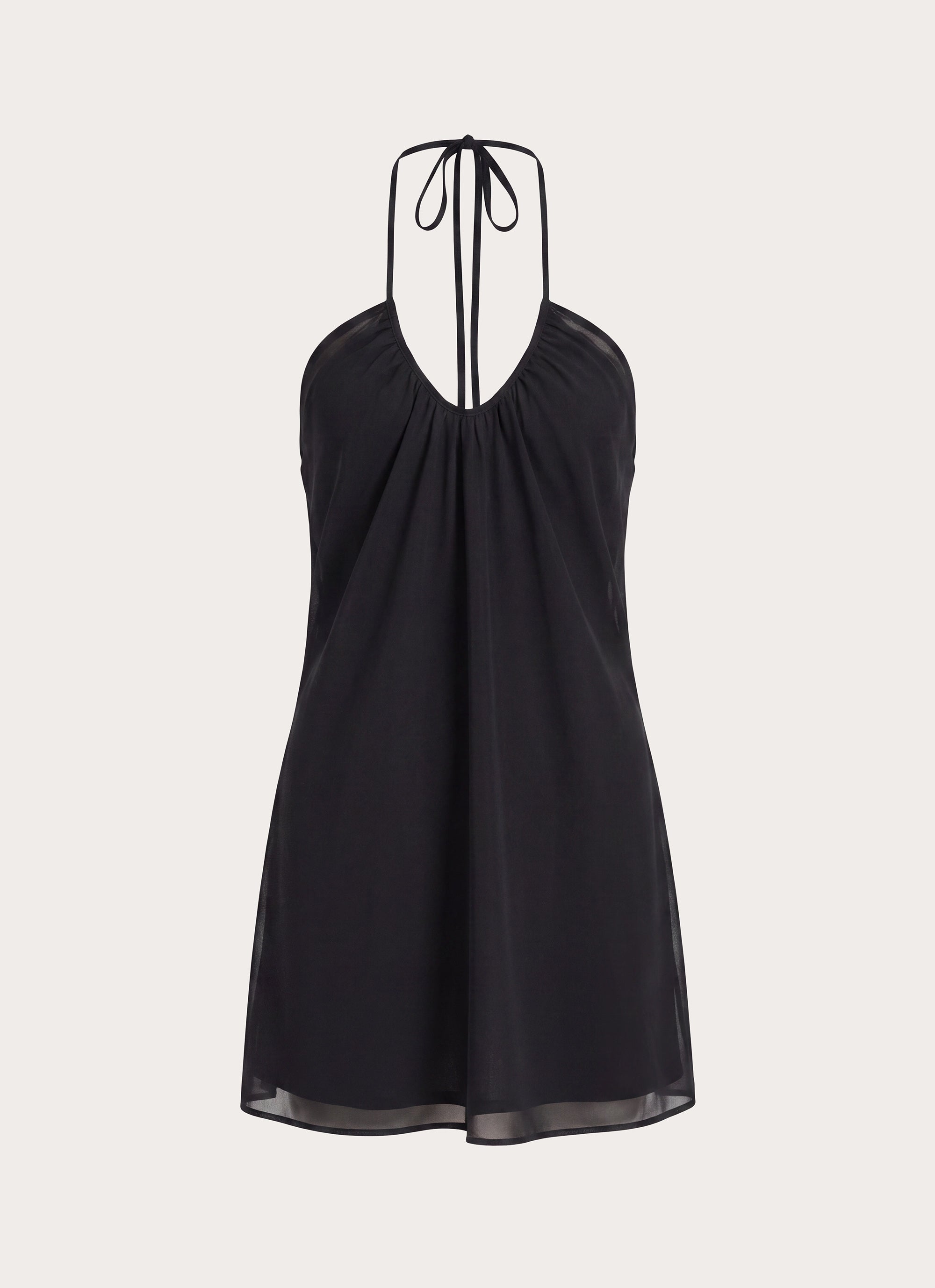 Lilliette Chiffon Mini Dress - Black – Peppermayo US