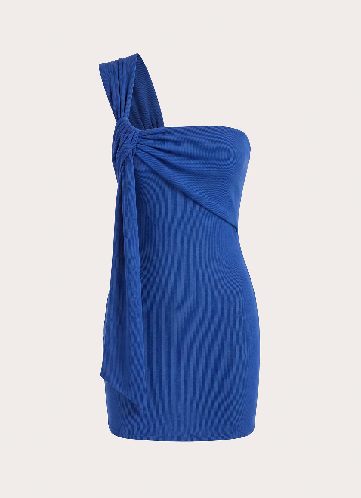 Lilou Shoulder Wrap Mini Dress - Blue